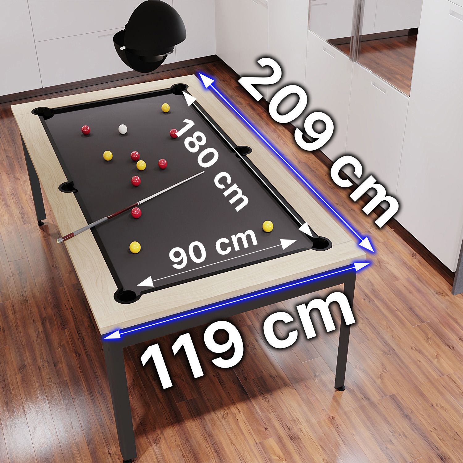 Table de jeu billard ardoise